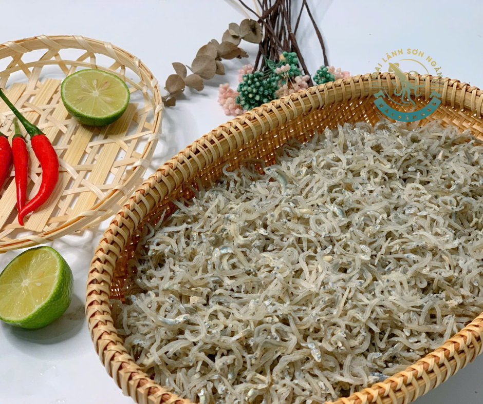 cá cơm khô, cá cơm. đại lãnh sơn ngàn, cơm khô,cách làm cá cơm khô